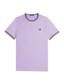 Camiseta Fred Perry Twin Tipped Hombre Ultravioleta