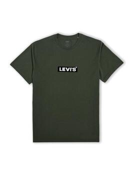 Camiseta Levis Relaxed Fit Hombre Verde