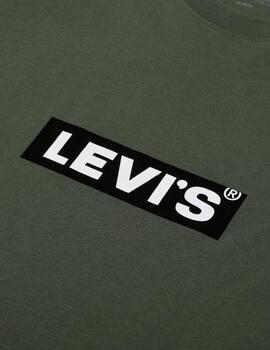 Camiseta Levis Relaxed Fit Hombre Verde