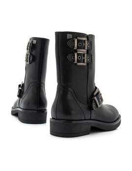 Botas Mustang Brunei Trap Mujer Negro