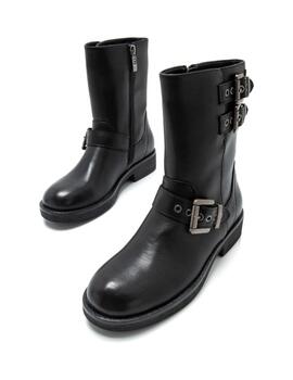 Botas Mustang Brunei Trap Mujer Negro