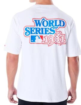 Camiseta New Era Mlb World Series Hombre Blanca