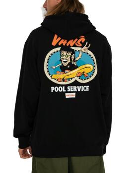 Sudadera Vans Pool Service Hombre Negro