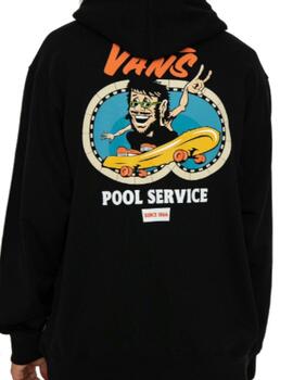 Sudadera Vans Pool Service Hombre Negro