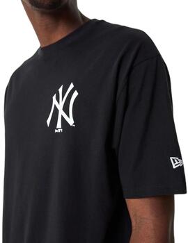 Camiseta New Era Essentials Hombre Negro