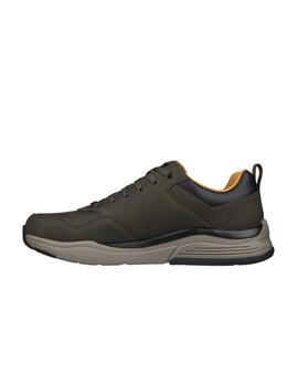 Zapatillas Skechers Relaxed Fit Benago Hombre Verde