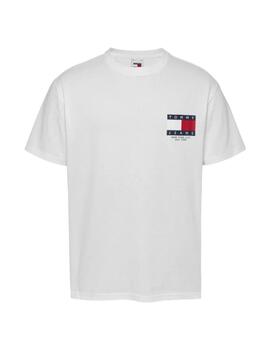 Camiseta Tommy Regular Sig Flag Hombre Blanco