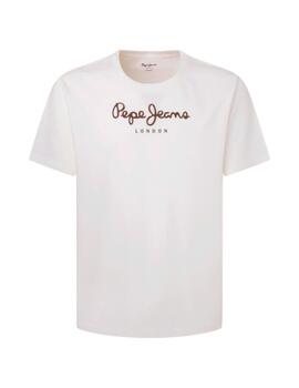 Camiseta Pepe Jeans Eggo Hombre Blanco