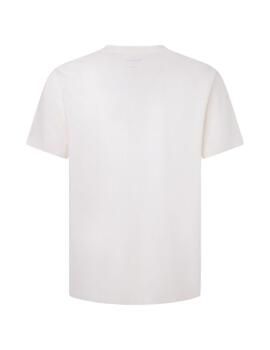 Camiseta Pepe Jeans Eggo Hombre Blanco