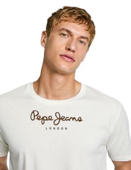 Camiseta Pepe Jeans Eggo Hombre Blanco