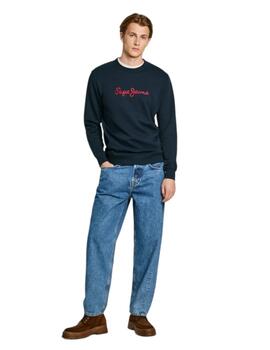 Sudadera Pepe Jeans Fit Regular Hombre Azul