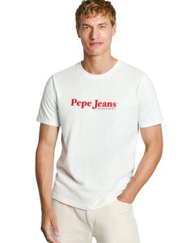 Camiseta Pepe Jeans Portobello Hombre Blanco