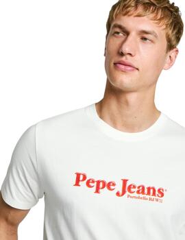 Camiseta Pepe Jeans Portobello Hombre Blanco