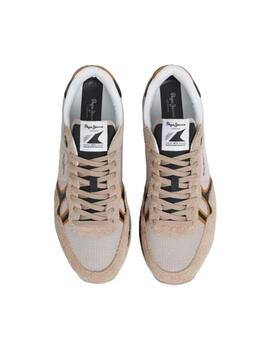 Zapatillas Pepe Jeans Brit Fun Hombre Beige