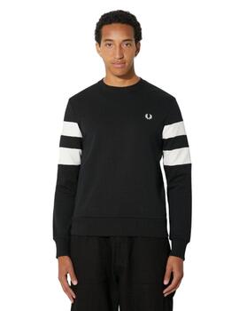 Sudadera Fred Perry Tipped Hombre Negro