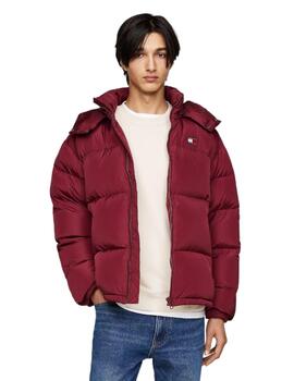 Cazadora Tommy Alaska Puffer Hombre Granate