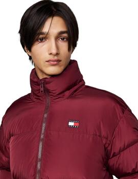 Cazadora Tommy Alaska Puffer Hombre Granate