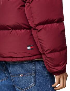 Cazadora Tommy Alaska Puffer Hombre Granate