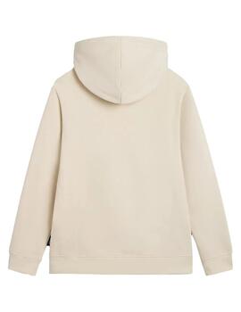 Sudadera Vans Drop V Logo Mujer Beige