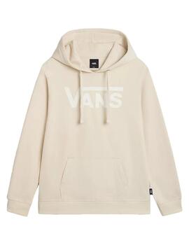 Sudadera Vans Drop V Logo Mujer Beige