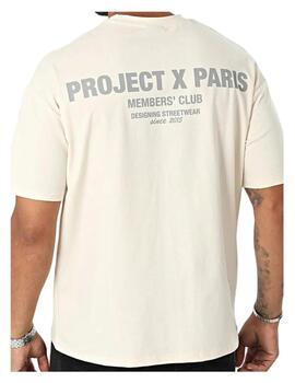 Camiseta Project X Paris Hombre Beige