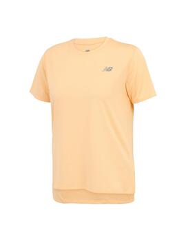 Camiseta New Balance Poly Knit Mujer Naranja