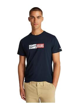 Camiseta Tommy Entry Graph Hombre Azul