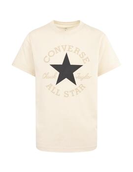 Camiseta Converse Natural Ivori Junior Beige