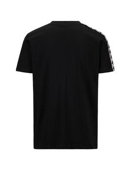 Camiseta Kappa Graphiktape Green Hombre Negro