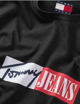 Camiseta Tommy Entry Graph Hombre Negro