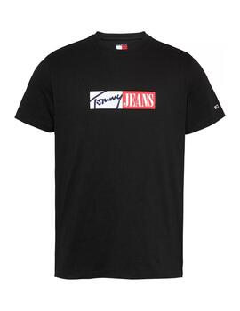 Camiseta Tommy Entry Graph Hombre Negro