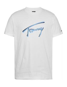 Camiseta Tommy RWB Signatur Hombre Blanco