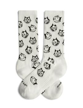 Calcetines Jimmy Lion Athletic Felix Smile Unisex Blanco