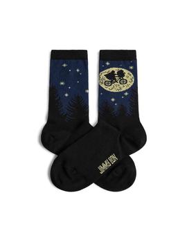 Calcetines Jimmy Lion ET Flying Bicycle Unisex Negro