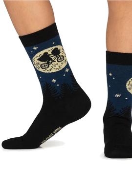 Calcetines Jimmy Lion ET Flying Bicycle Unisex Negro