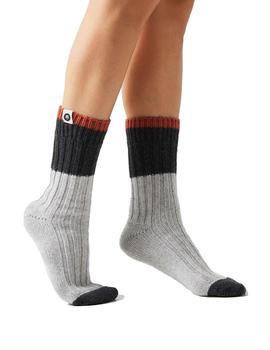 Calcetines Jimmy Lion Premium Winter Cash Unisex Gris y Negro