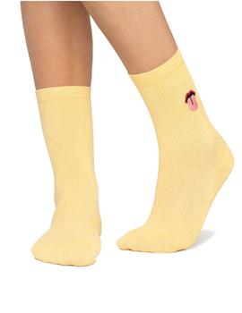 Calcetines Jimmy Lion Mouth Amarillo