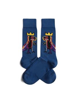 Calcetines Jimmy Lion Basquiat Pez Dispenser Unisex Azul