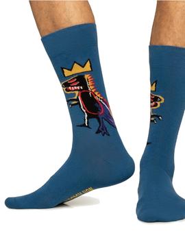 Calcetines Jimmy Lion Basquiat Pez Dispenser Unisex Azul