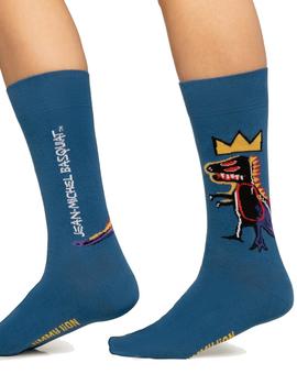 Calcetines Jimmy Lion Basquiat Pez Dispenser Unisex Azul