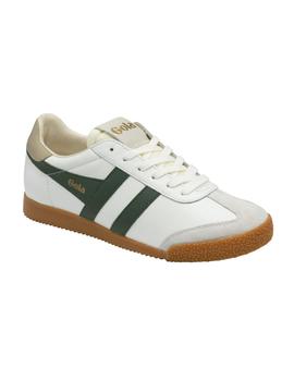 Zapatillas Gola Elan Leather Blanco y Verde