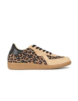 Zapatillas Popa Imperial Leopardo Mujer Negro