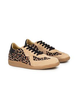 Zapatillas Popa Imperial Leopardo Mujer Negro