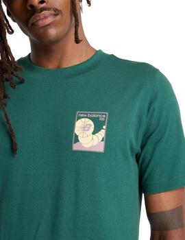 Camiseta New Balance 550 Hombre Verde