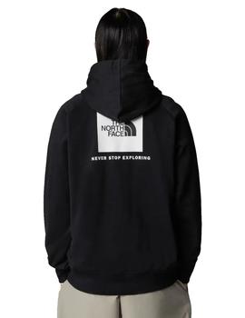 Sudadera The North Face Raglán Redbox Hombre Negra