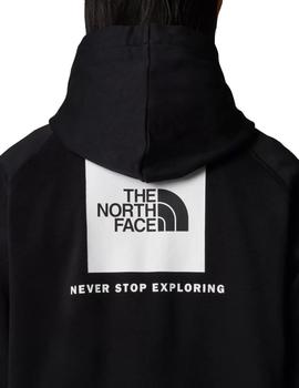 Sudadera The North Face Raglán Redbox Hombre Negra