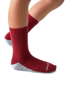 Calcetines Jimmy Lion School Ribbed Niño Rojo