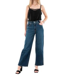 Pantalón Levis High Ride Wide Leg Winter Evening Mujer Azul