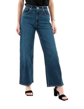 Pantalón Levis High Ride Wide Leg Winter Evening Mujer Azul