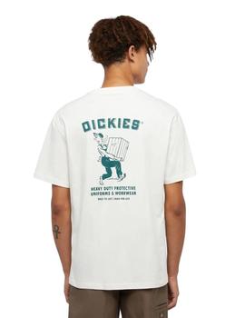 Camiseta Dickies Builder Hombre Blanca